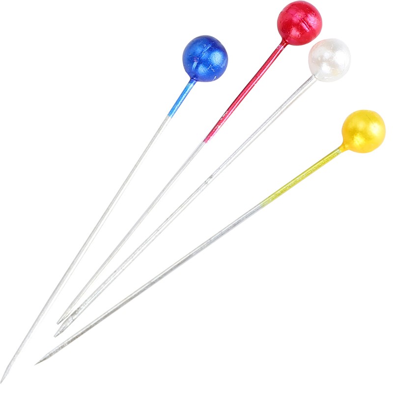 1920Pcs Pearl Head Pins Color Pinwheel Cloth Fixing Bouquet Decoration