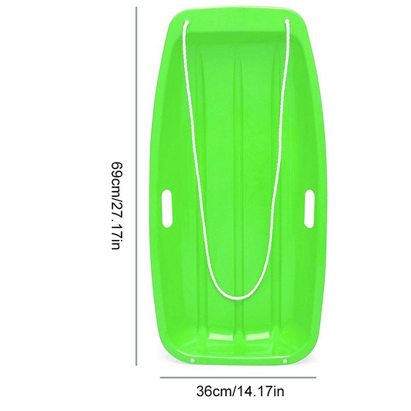 Plastic Winter Toboggan Snow Sled Thicken Durable Sleds for Kids
