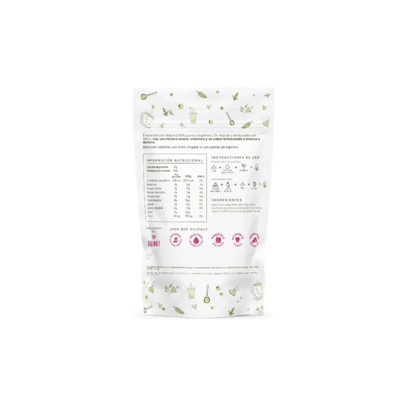 Matcha Latte Orgánico Sin Azúcar 1 Kg