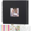 Miaikoe 25.5x25.5 cm DIY Scrapbook Album with Window Hardcover Kraft