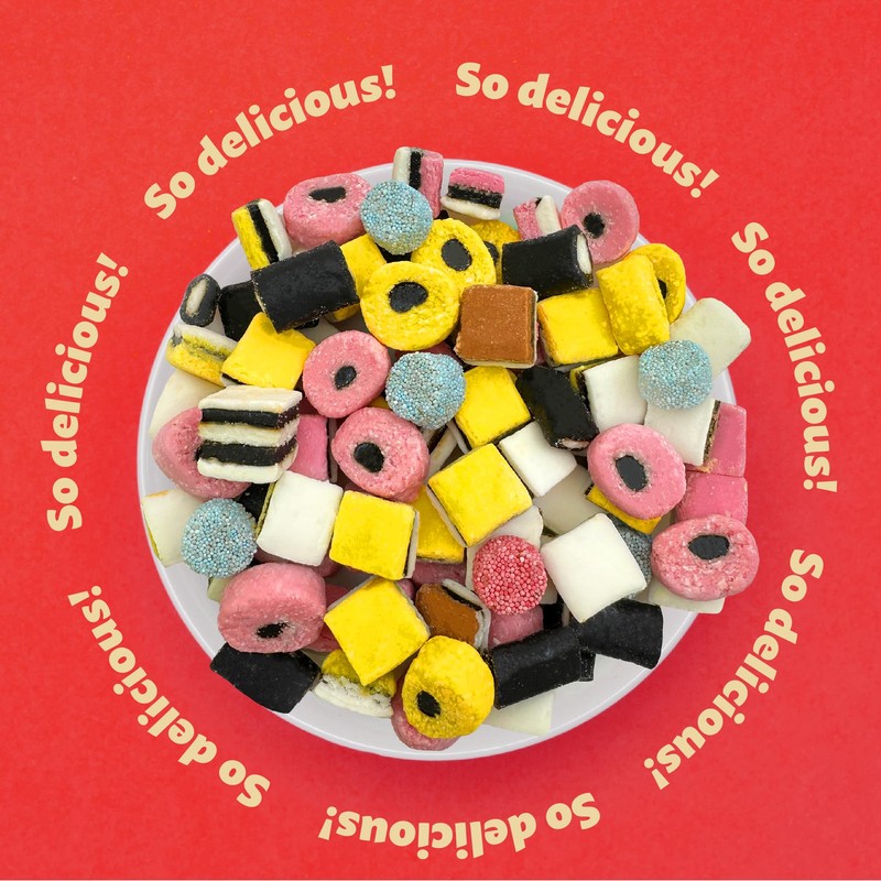English Licorice Allsorts Candy | 2 Pound Bag | Soft