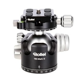Rollei T8S Markt II Professional 360 Degree Camera Tripod Ball Head with Friction, 22 kg Load Capacity, Scale for Panorama Shots and 2 Spirit Levels. Includes Acra Swiss Compatible Quick Release Plate