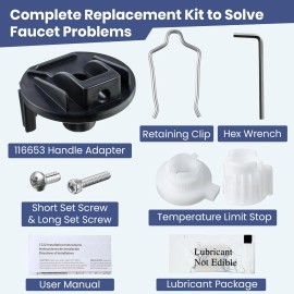 qin629 FOR Shower Handle Replacement Kit Single Handle Bathroom Faucet