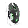 Rechargeable X8 Wireless Game Mouse Silent LED Backlit USB 1800DPI