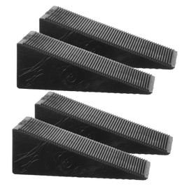 TOVINANNA 4pcs Heavy Duty Rubber Wheel Chocks for Trailers Cars and Atvs Slip Tire Blocks for Parking Emergency Stops and Garages Lightweight and Portable Vehicle Stabilizers