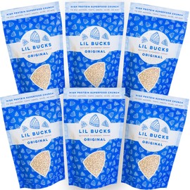 Lil Bucks Paleo Cereal - Sprouted Buckwheat Groats, Gluten Free Granola (ORIGINAL, 6 Pack)