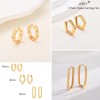 Gold Hoop Earrings for Women Men, Sterling Silver Small Cartilage