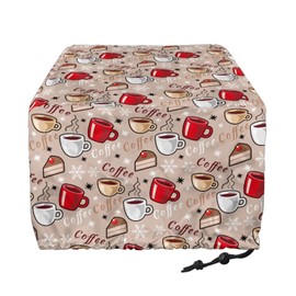 Qehuruxo Coffee Cup Toaster Cover 2 Slice Washable Bread Maker Cover Oven Cover with Loop Bread Machine Dust Cover Protection Anti Stains Small Kitchen Appliance Covers