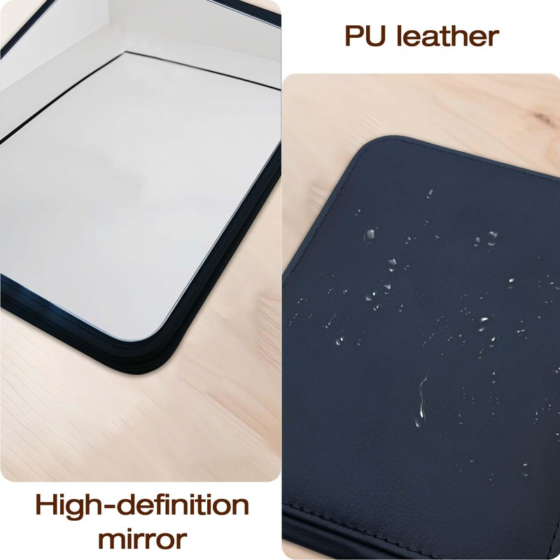 gogofree Foldable Desktop Mirror, 8" × 6" Adjustable Angle Makeup
