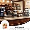 MHYMX Flyer Stand, Pack of 2 Brochure Holder, Table Acrylic