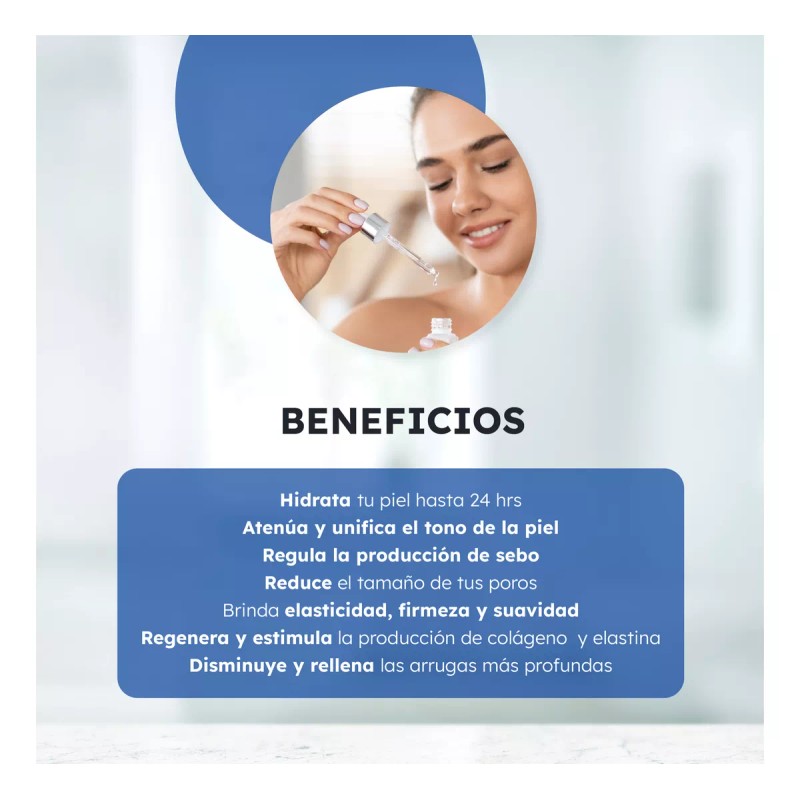 She Is Skincare Sérum Antiedad Doble Ácido Hialurónico + B3