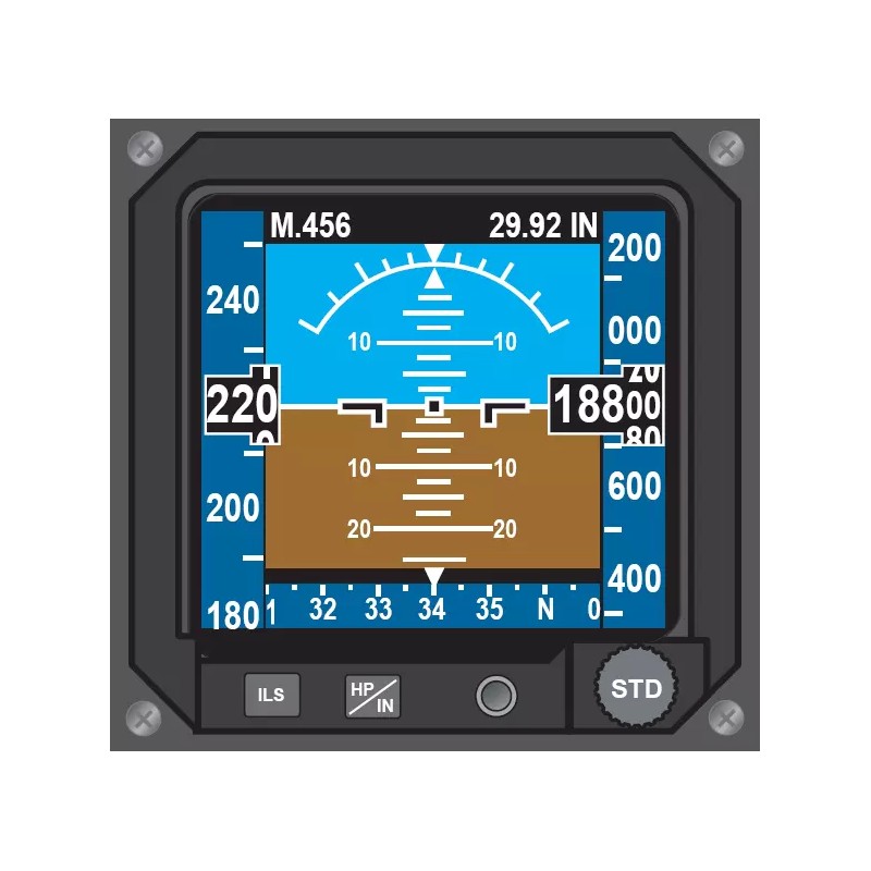 Hawker 900 XP Pro Line 21 Cockpit Poster 24in x
