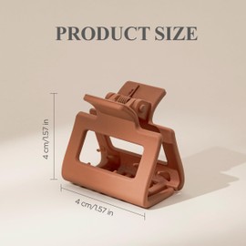 Small Hair Clips for Women Girls, 8 PCS Small Claw Clips for Thin/Medium Fine Hair 1.7 Inch Mini Matte Hair Jaw Clips Non-Slip Tiny Hair Clips 4 Style