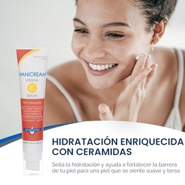 Vanicream Suero de vitamina C, 1.2 onzas líquidas, formulado sin irritantes comunes para pieles sensibles, suero iluminador lechoso y ligero, hidrata y aumenta el brillo, probado por dermatólogos
