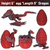 Jefuzh 3D Printed Dragon,Flying Mystery Dragon Eggs Easter Articulated Dragon,3D