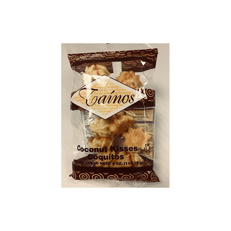 1 Pack of Coconut Kisses (Besitos De Coco) by Tainos