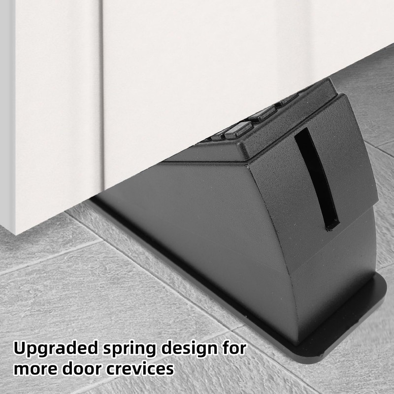 Heavy Duty Door Stopper, Adjustable Spring Loaded Door Stopper for