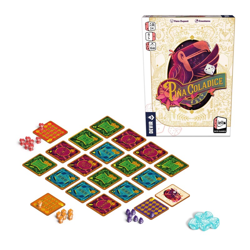 Devir - Pineapple Coladice, Dice Game, Fun and Interactive, Dice