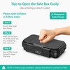 ORIA Travel Safe Lock Box, Portable Lockbox with 4 Digital