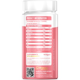 Vegan Prenatal Gummies by Wellgard - Pregnancy Vitamin Gummies for Women, DHA, Folic Acid, Vitamin D3, UK Formulated