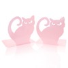 1 Pair Persian Cat Bookends, Kid Cute Cat Nonskid Thickening