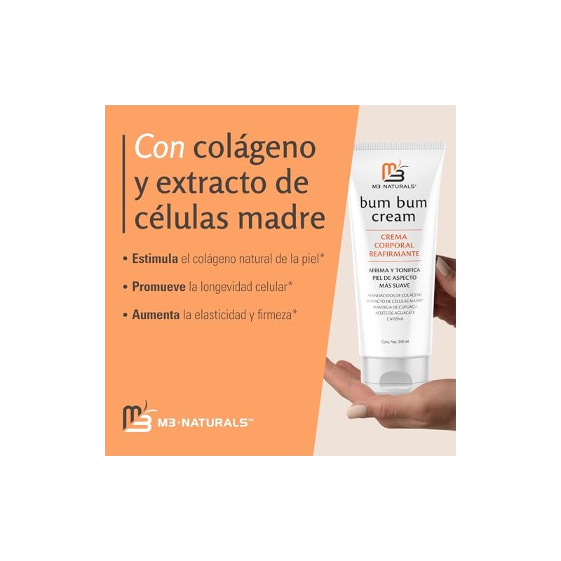 Bum Bum Cream Crema Corporal Reafirmante para Cuerpo, 240 ml