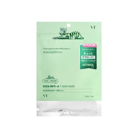 VTCOSMETICS Cicaretti A Mask Retinol Pore Skin Care Korean Cosmetics Sheet Mask (Pack of 7)