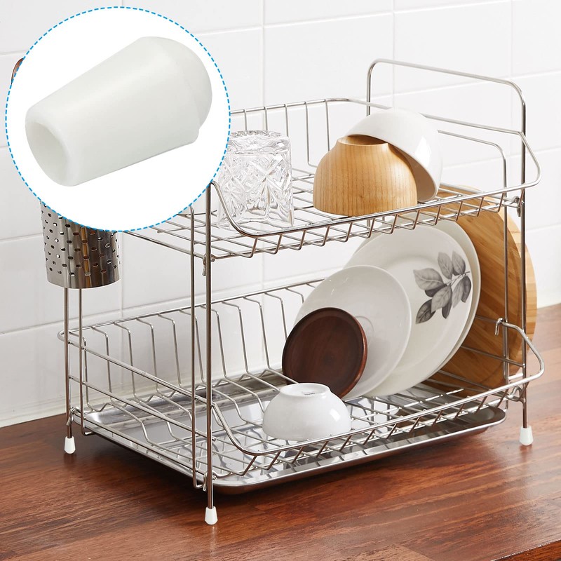 PATIKIL Kitchen Sink Rack Feet, 50 Pack 4mm ID x