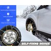Snow-Chains Auto Fixing 1 Min Quick Fit Easy Installation Tire-Chains,