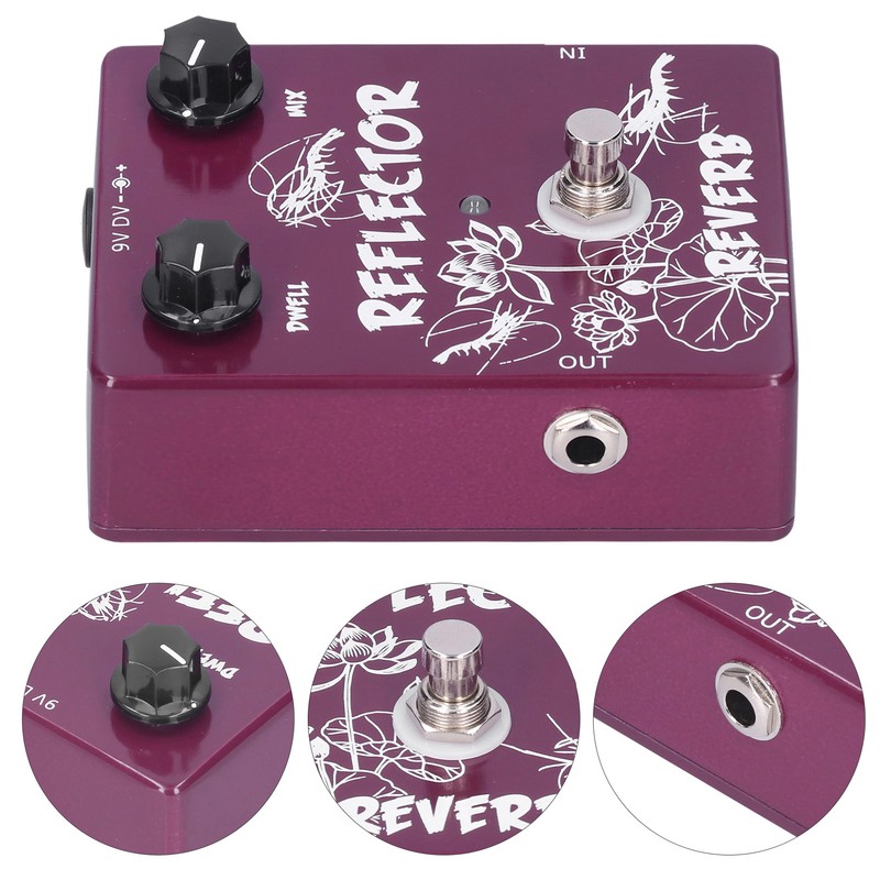 Spring Reverb Pedal Electric Guitar Reflector Effect Accessories Aluminum Alloy