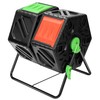VIVOSUN Dual Chamber Tumbling Composter, 2X 18.5 Gallon Compost Bin,