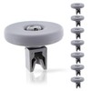 8 x DL-pro Basket Wheels for AEG Electrolux Zanker Juno