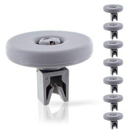 8 x DL-pro Basket Wheels for AEG Electrolux Zanker Juno Zanussi 5028696500/4 50286965004 for AEG Favourite for Lower Basket Dish Basket Dishwasher Dishwasher