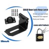 Litensh 4 Inch 90° Right Angle Stainless Steel Door Locks