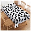 Walmsco Tablecloth Black White Dot Print Decor For Dining Room