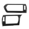 2pcs Air Conditioner Vent Outlet Trim Cover Carbon Fiber Interior
