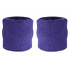 Premium Terry Cloth Cotton Wristband Pair - Color: Red