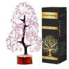 YUVDIPR Rose Quartz Tree, Gemstone Tree, Healing Crystals and Stones,