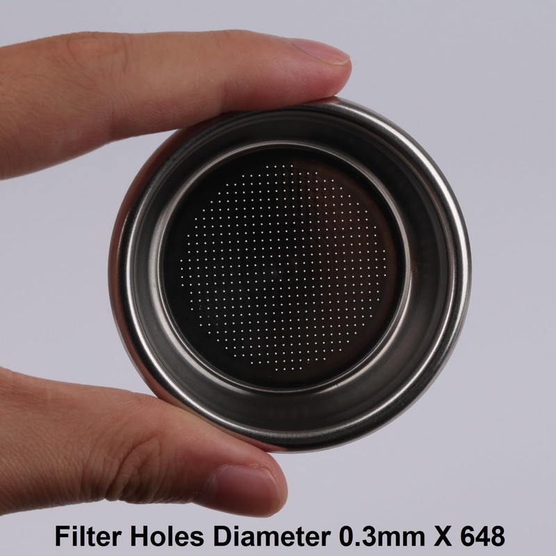 54 mm Coffee Filter Basket Strainer, 2 Cups Pressureless Filter