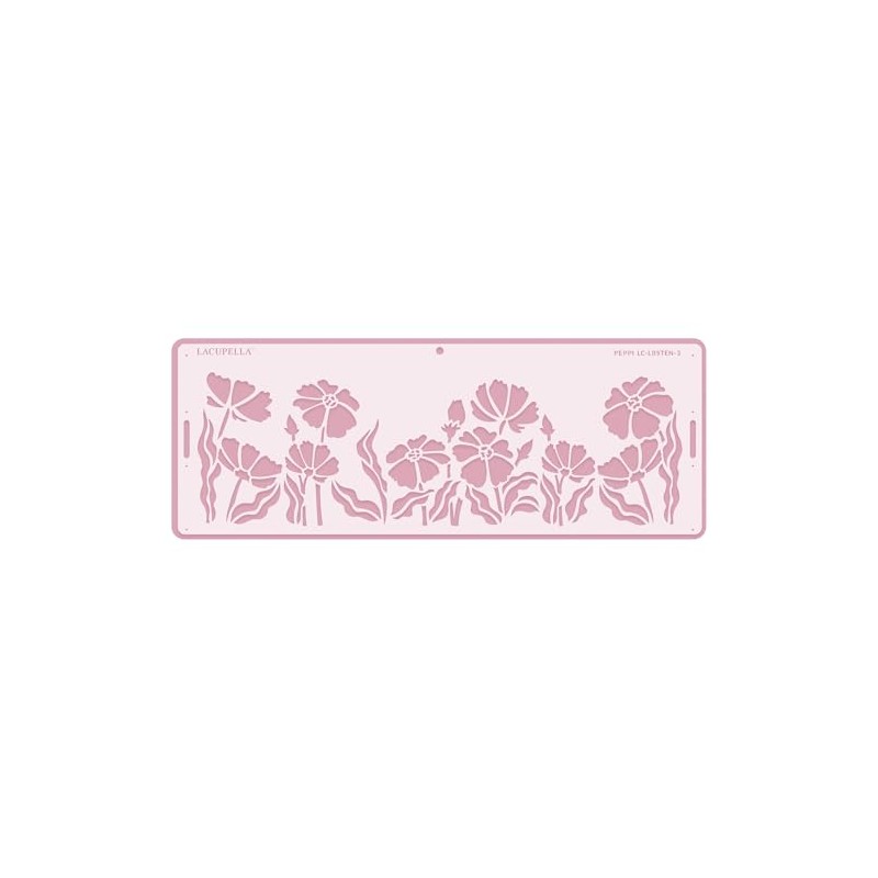 Lacupella - Plantilla de pastel de borde largo, 10 x