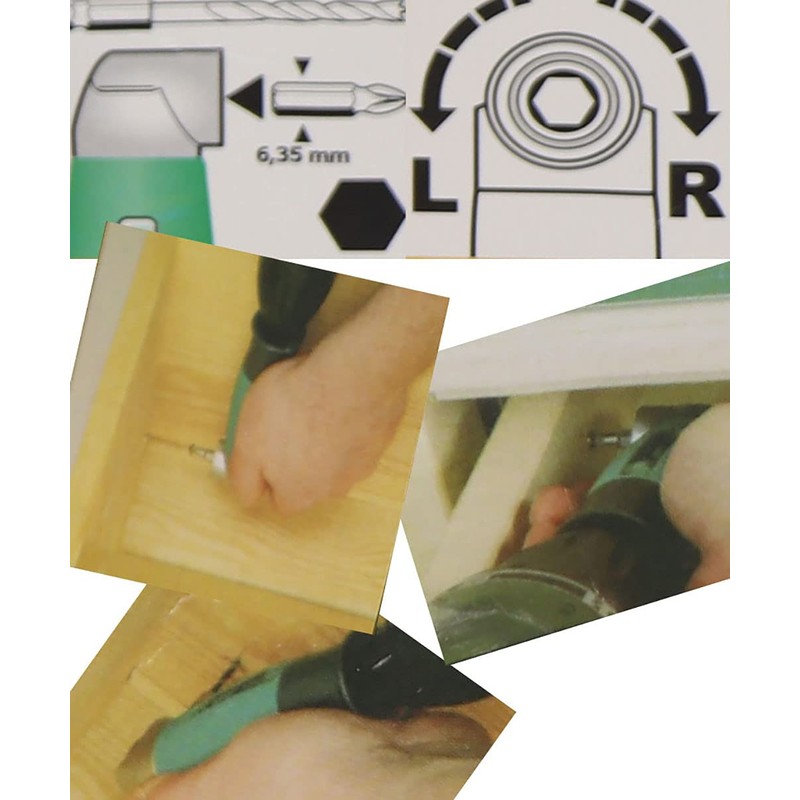 CENPEK 1/4 Inch Shank 90 Degrees Degree Right Angle Attachment