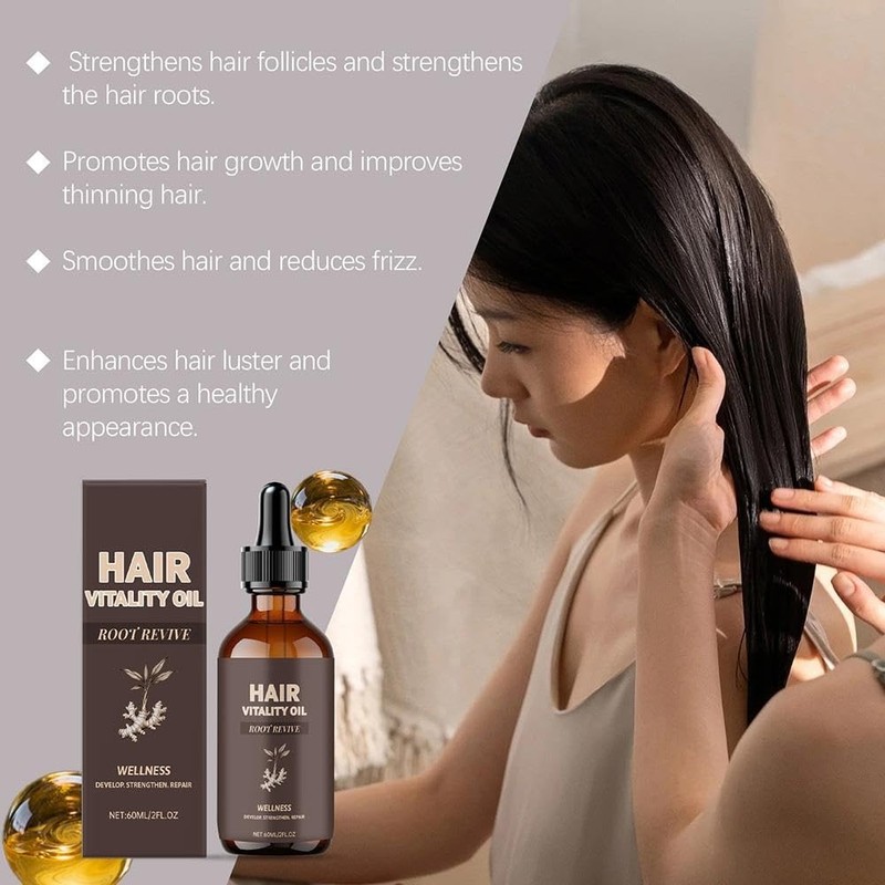 Aceite for el cuidado del cabello con gotero