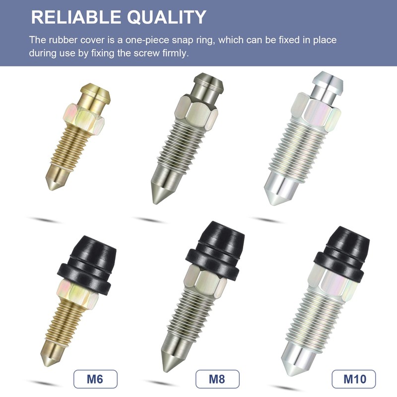 Tondiamo 18 Pieces Brake Bleeder Caps Rubber Caliper Nipple Caps