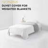 YnM Cotton Duvet Cover for Weighted Blankets (Bordeaux Dot, 60''x80'')