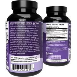EAS HMB 1500mg Calcium HMB for Preserving Lean Muscle Growth 120 Capsules NEW