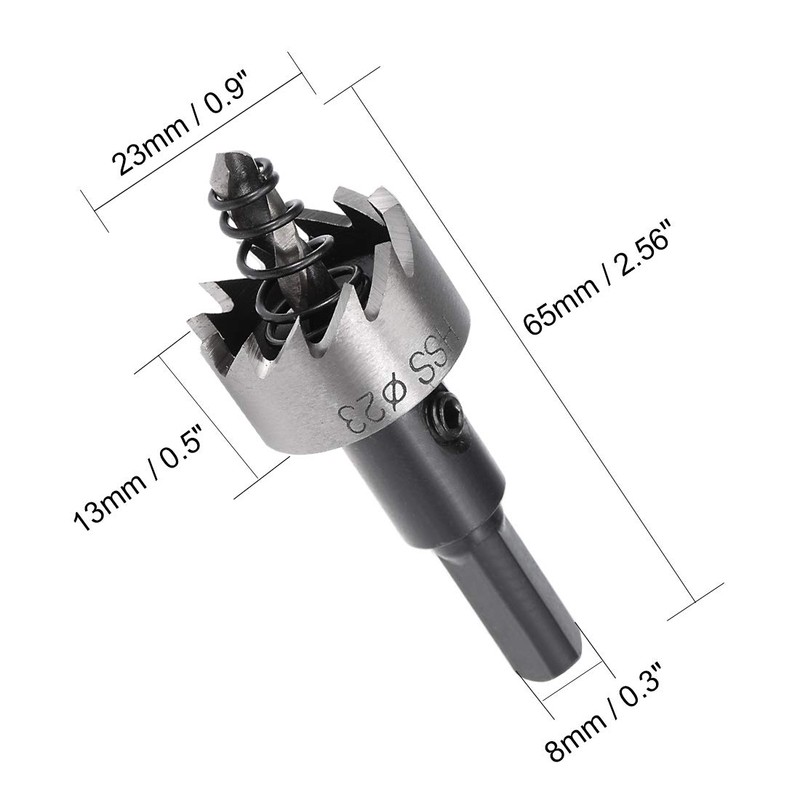 Sourcingmap 23mm HSS Drill Bit Hole Saw Cutter for Metal