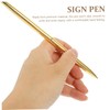 Gadpiparty 2Pcs Professional Desktop Business Sign Pens Metal Ballpoint Writing