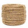 Twisted Manila Hemp Rope (3/8 Inch x 25 Feet) -