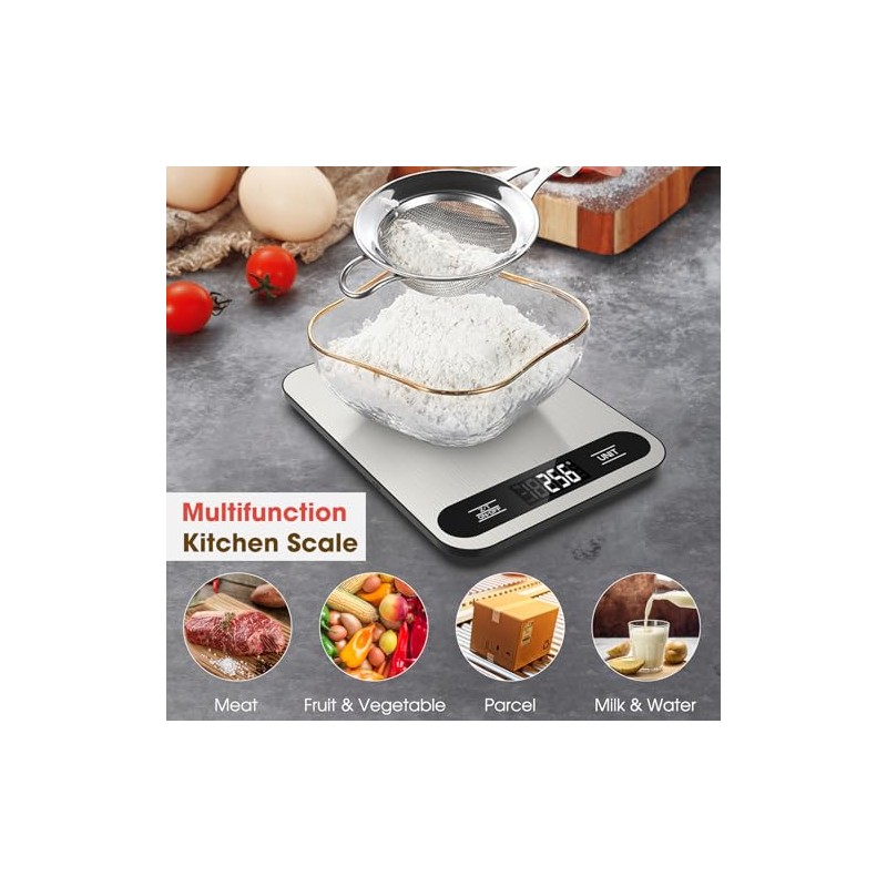 Mik-Nana Food Scale, 22lb Digital Kitchen Scale with 6 Units