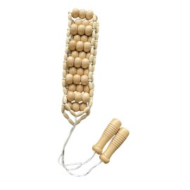 Sknrlko Back Massage Rope Bead Roller Massager Wooden Massage Tool Wood Therapy Cellulite Massage Tools